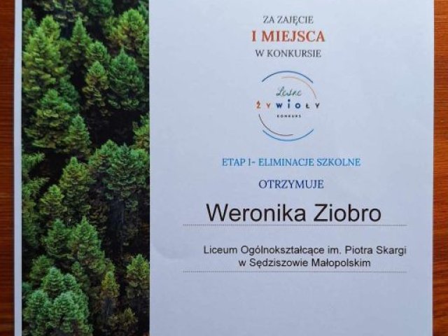 Konkurs pt. „Leśne Żywioły”